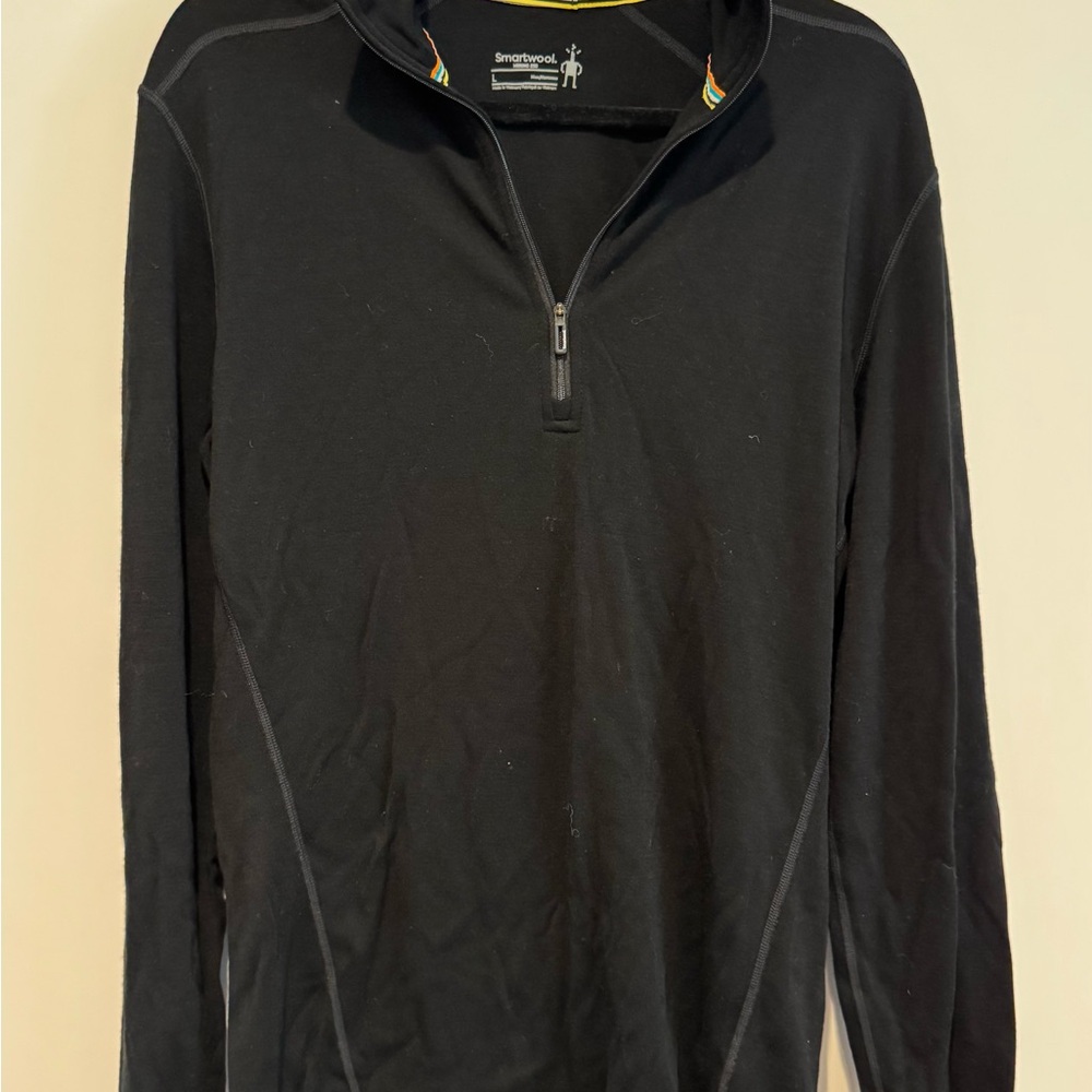 Smartwool Men's Zip-Up Black Sweater